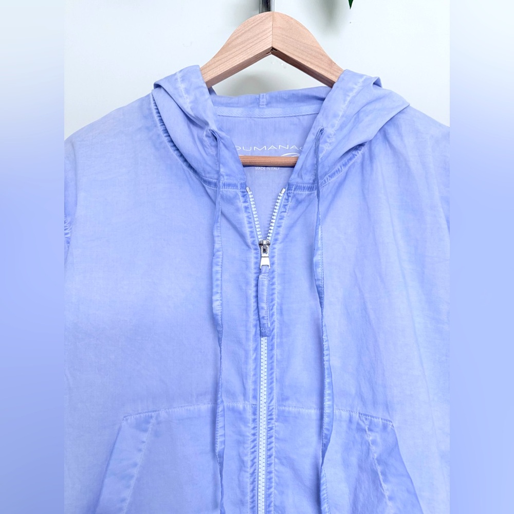 PLOUMANAC’H Light‎ Blue Women's Hooded Jacket size Small - Picture 3 of 12